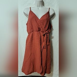 Sun dress with adjustable straps